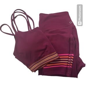 Women's Burgundy Leggings and Top Set from Gap
